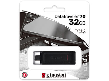 Pen Drive Kingston DataTraveler® 70 32GB USB-C