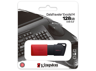 Pen Drive Kingston DataTraveler® Exodia™ M 128GB USB 3.2 Gen 1