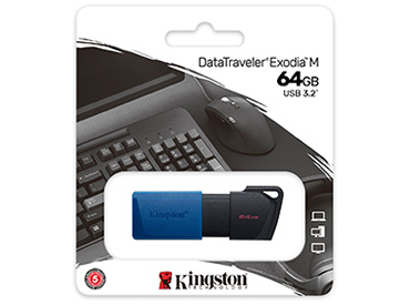 Pen Drive Kingston DataTraveler® Exodia™ M 64GB USB 3.2 Gen 1