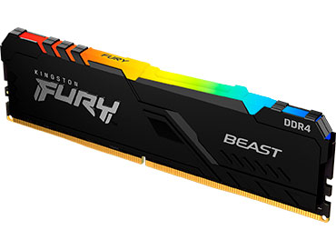 Memoria Ram Kingston FURY Beast DDR4 RGB 8GB 2666MHz