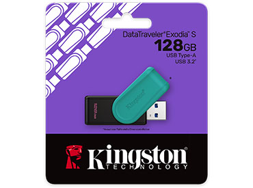 Pen Drive Kingston DataTraveler® Exodia S 128GB USB 3.2 Gen 1