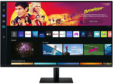 Monitor Samsung 32" UHD 4K con Smart TV Experience