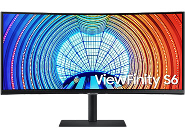 Monitor Samsung Curvo 34" ViewFinity S6 LS34A650 UWQHD - HDR10