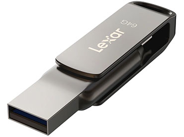 Pen Drive Lexar® JumpDrive® Dual Drive D400 64GB USB 3.2 Tipo-C™