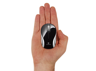 Mini Mouse Logitech Wireless M187 Negro