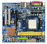 Mother Gigabyte GA-M61SME-S2 con Video Geforce 6100, Sonido y Red