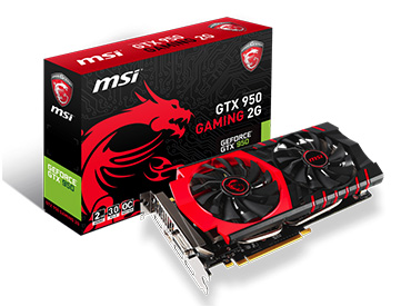 Placa de Video MSI GTX 950 GAMING 2G - TWIN FROZR V 
