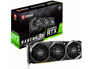 Placa de video MSI GeForce RTX™ 3090 VENTUS 3X 24G OC