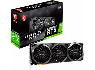 Placa de video MSI GeForce RTX™ 3080 VENTUS 3X PLUS 12G OC LHR