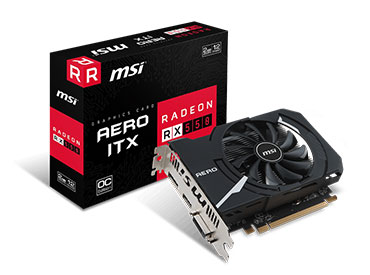 Placa de video MSI RX 550 AERO ITX 2G OC