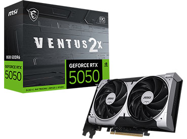 Placa de video MSI GeForce RTX™ 5050 8G VENTUS 2X OC