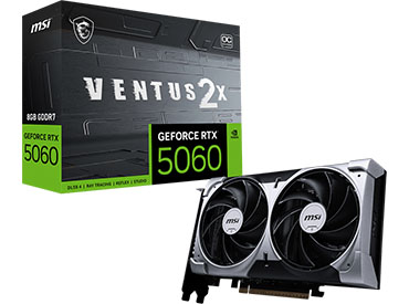 Placa de video MSI GeForce RTX™ 5060 8G VENTUS 2X OC