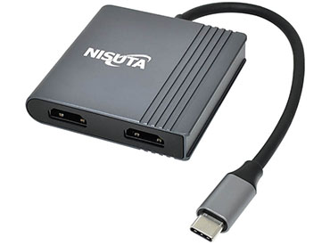 Nisuta Docking USB C 3.1 a 2x HDMI, USB 3.0, PD 100W (NSUCD6)