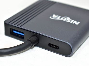 Nisuta Docking USB C 3.1 a 2x HDMI, USB 3.0, PD 100W (NSUCD6)