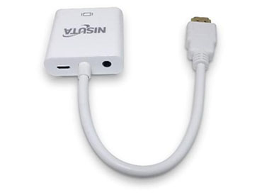 Conversor HDMI a VGA con audio y alimentación Nisuta (NSCOHDVG4)