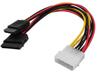 Cable de Alimentacion Nisuta Power SATA doble 15 CM (NSCAPOSAD)