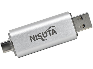 Lector de tarjetas SD/MicroSD con USB C 3.1 y AM 3.0 Nisuta (NSCRUC3)