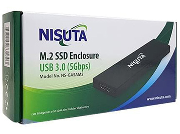Gaveta externa USB 3.0 disco M.2 SSD Nisuta (NSGASAM2)