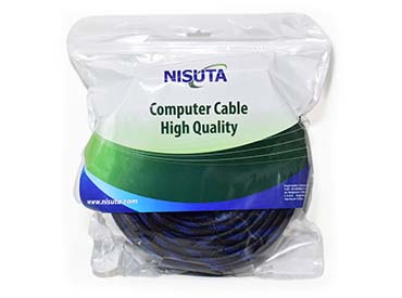 Cable HDMI de 20m V1.4 con filtros 1080P malla de tela Nisuta (NSCAHD20M)