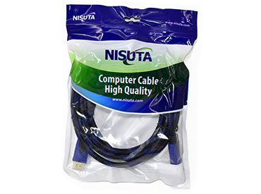 Cable HDMI de 1.5m V1.4 con filtros 1080P malla de tela Nisuta (NSCAHD2M)