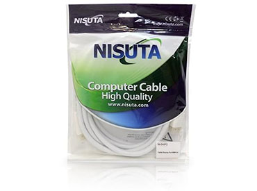 Cable Display Port de 3m M/M 1.2v 4K Nisuta (NSCADP3)