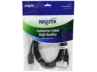 Cable Display Port de 1,8m M/M 1.2v 4K Nisuta (NSCADP)
