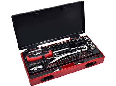 Kit de herramientas de 42 piezas con tubos y puntas Nisuta (NSK6815)