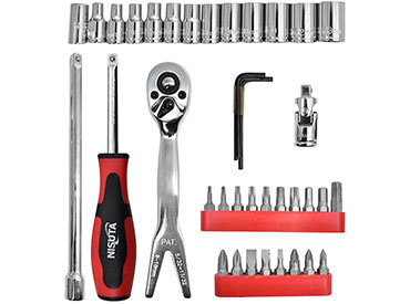 Kit de herramientas de 42 piezas con tubos y puntas Nisuta (NSK6815)