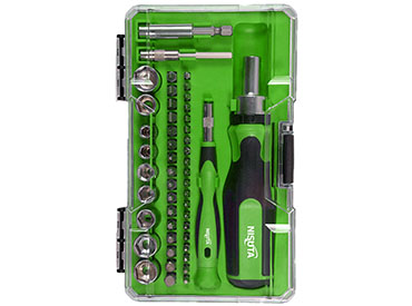 Juego de destornillador con puntas y tubos de 49 piezas Nisuta (NSKD49)