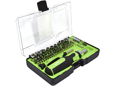 Juego de destornillador con puntas y tubos de 49 piezas Nisuta (NSKD49)