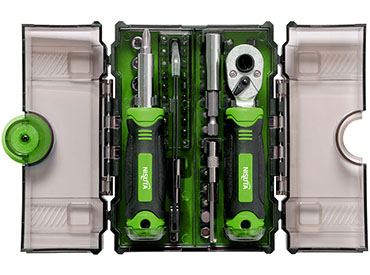 Kit de destornillador con cricket y puntas de 78 piezas Nisuta (NSKD78)