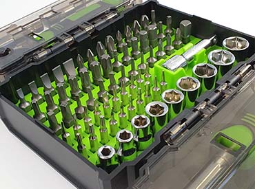 Kit de destornillador con cricket y puntas de 78 piezas Nisuta (NSKD78)