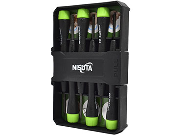 Kit de destornilladores de precision de 6 unidades Nisuta (NSKDP6)