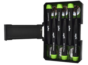 Kit de destornilladores de precision de 6 unidades Nisuta (NSKDP6)