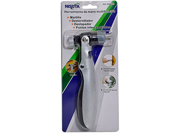 Kit de martillo y destornillador multiuso Nisuta (NSMA621)