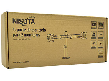 Soporte de escritorio para 2 pantallas de 17" a 32" Nisuta (NSSOTVEB2)