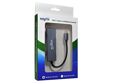 Nisuta Docking USB C 3.1 a HDMI, HUB USB, lector de tarjetas (NSUCD1)