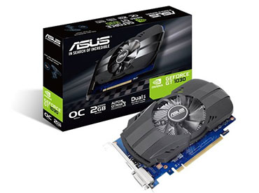 Placa de Video ASUS GeForce® GT 1030 2GB Phoenix Fan OC Edition