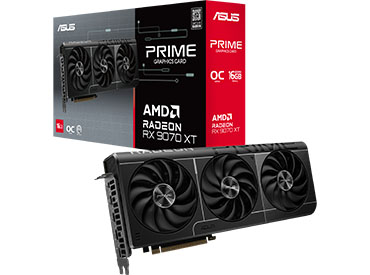 Placa de video ASUS Prime Radeon™ RX 9070 XT 16GB GDDR6 OC Edition