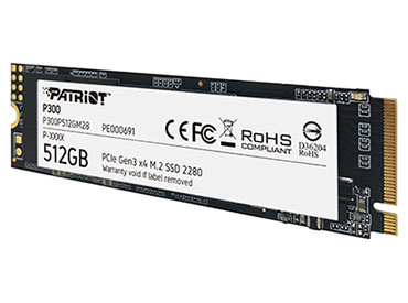 Disco SSD Patriot P300 512GB M.2 - PCIe Gen3 x4 NVMe