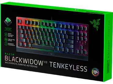 Teclado Mecánico Razer BlackWidow V3 Tenkeyless - Yellow Switch