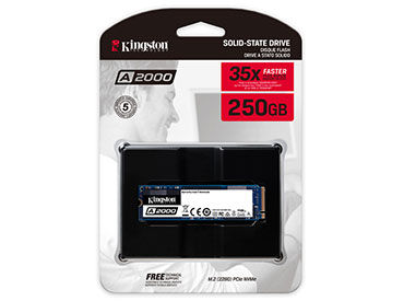 Disco Kingston A2000 SSD 250GB M.2 2280 PCI Express 3.0 x4 NVMe
