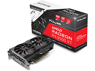 Placa de video SAPPHIRE PULSE AMD Radeon™ RX 6500 XT OC 4GB GDDR6