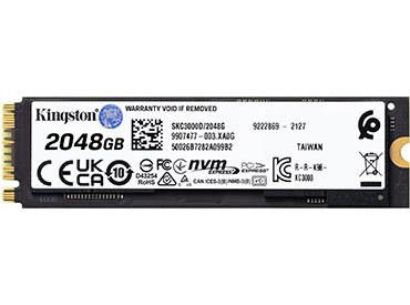 Disco SSD Kingston KC3000 PCIe 4.0 NVMe M.2 2048GB