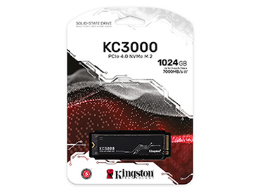 Disco SSD Kingston KC3000 PCIe 4.0 NVMe M.2 1024GB