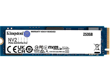 Disco Kingston NV2 SSD 250GB M.2 2280 - PCIe 4.0 x4 (NVMe™)