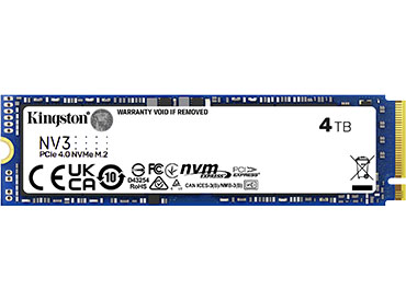 Disco SSD Kingston NV3 PCIe 4.0 x4 NVMe™ 4TB M.2 2280