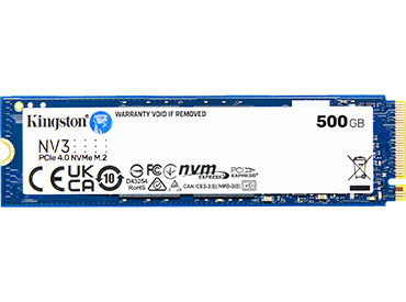Disco SSD Kingston NV3 PCIe 4.0 x4 NVMe™ 500GB M.2 2280