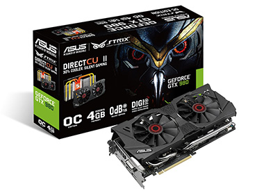 Placa de Video ASUS STRIX GTX™ 980 DirectCU II 4GB GDDR5