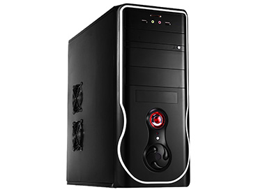Gabinete Sentey CS1-1399 KIT con fuente 450W, Incluye mouse, teclado y parlantes